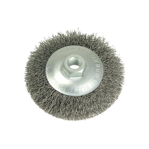 Lessmann Conical Bevel Brush 100mm x M14 Bore, 0.35 Steel Wire Lessmann - Dynamic Drive