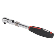 Sealey Ratchet Wrench 3/8"Sq Drive Flexi-Head Extendable Platinum Series AK8983 Sealey - Dynamic Drive