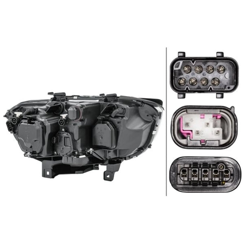 Hella Headlight Headlamp PY21W Left fits BMW 7 2001-2008