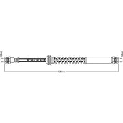 Juratek Brake Hydraulic Hose Line Right JBH1133