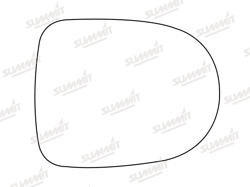 Summit Heated Base Plate With Standard Mirror Glass fits Renault Clio / Modus LHS RHS Summit - Bars 4 Cars