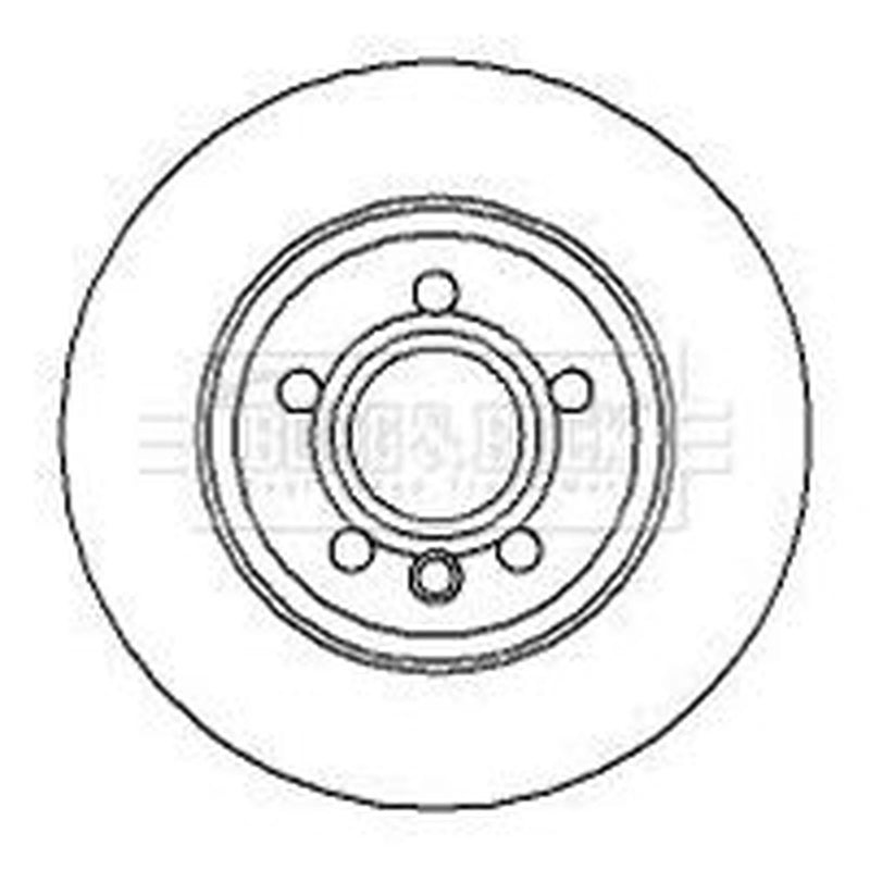 Borg & Beck Rear Brake Discs & Pads fits VW Transporter Platform 1996-2000 2.8