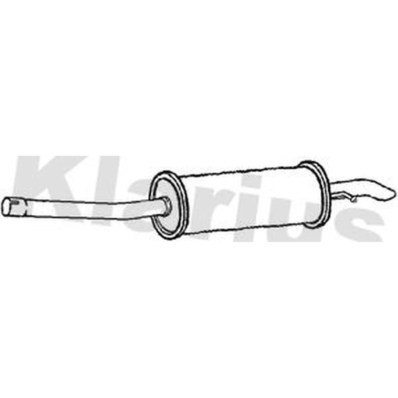 Klarius Box With Centre Pipe fits Ford Tourneo Custom V362 Bus 2012-2015 2.2