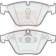 Apec Black Front Brake Vented Discs & Pads fits BMW 5 2010-2017