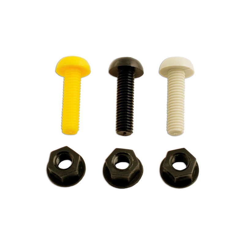 Connect 31530 Number Plate Fixing 1" White Screws/Nuts 100pc Connect - Dynamic Drive