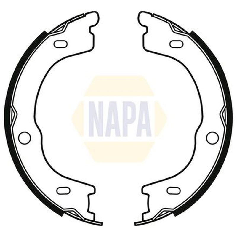 NAPA Parking Brake Shoe Set fits Kia Sorento I 2006-2011 2.5 3.3