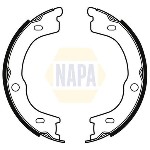 NAPA Parking Brake Shoe Set fits Kia Sorento I 2006-2011 2.5 3.3