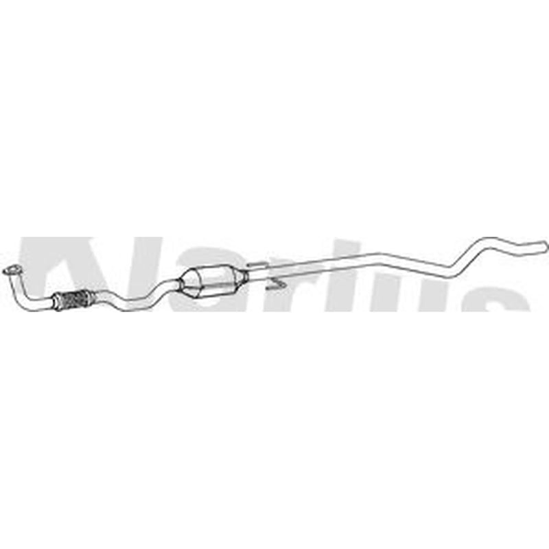 Klarius Catalyst Type Approved With Pipe fits Opel Combo Box Body 2004 on 1.7