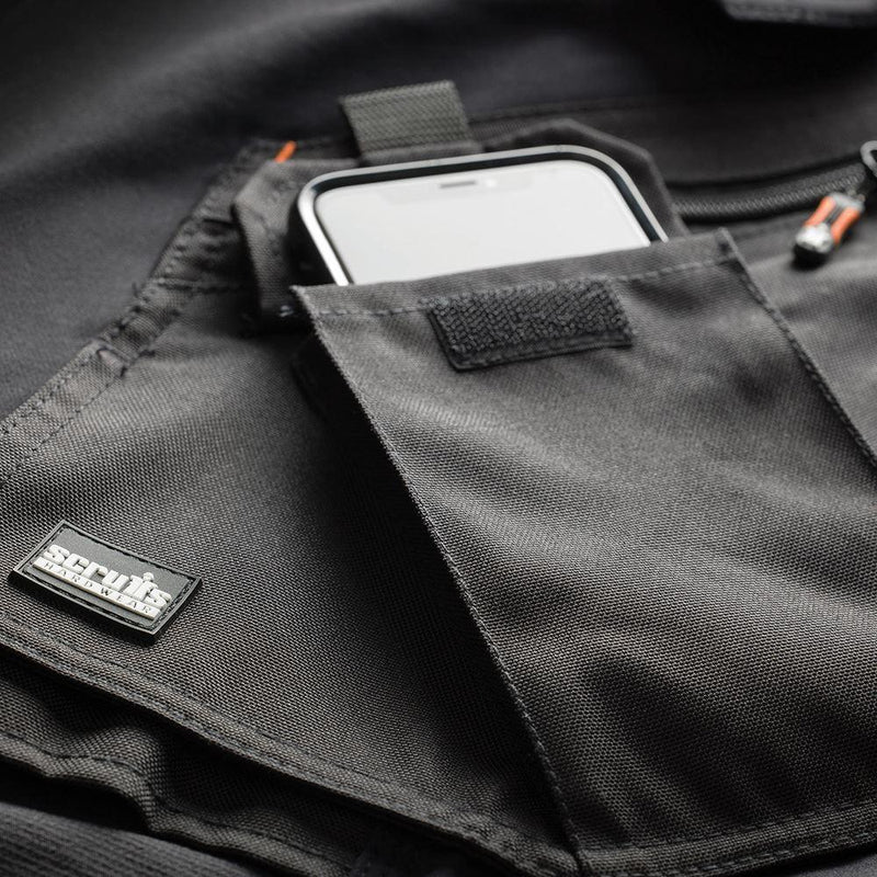 Scruffs Pro Flex Plus Holster Trousers Black 28R Scruffs - Dynamic Drive