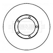 Borg & Beck 2 x Vented Front Brake Discs BBD4341-x2