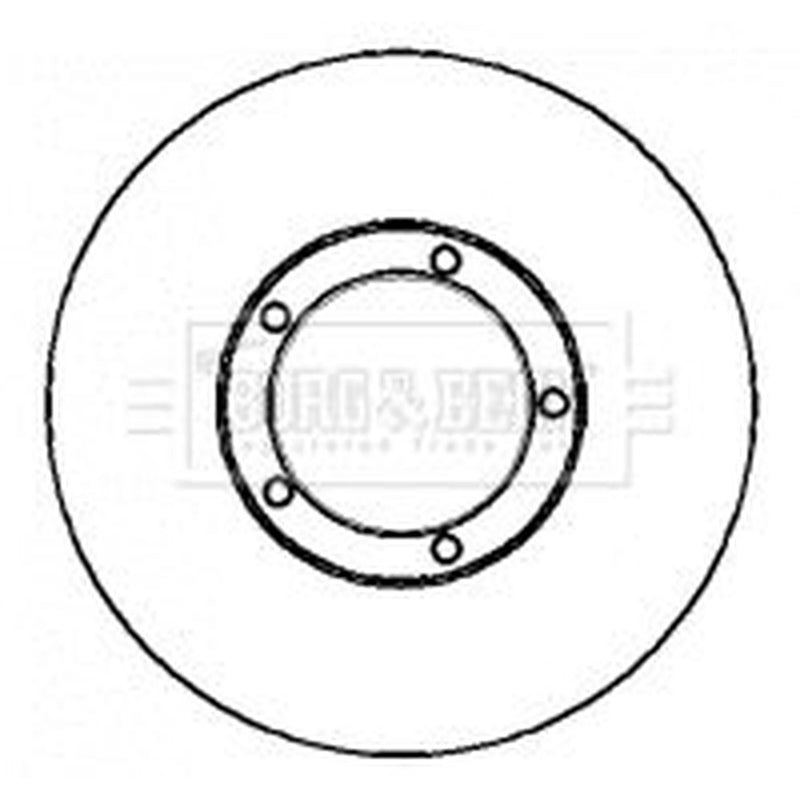 Borg & Beck 2 x Vented Front Brake Discs BBD4341-x2