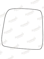 Summit Stick-On Standard Mirror Glass fits Suzuki Jimny 98 to 07 LHS Summit - Bars 4 Cars