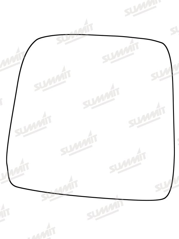 Summit Stick-On Standard Mirror Glass fits Suzuki Jimny 98 to 07 LHS Summit - Bars 4 Cars