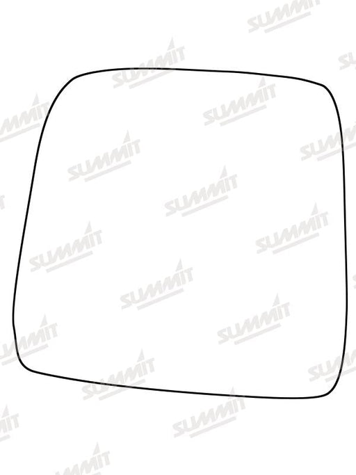 Summit Stick-On Standard Mirror Glass fits Suzuki Jimny 98 to 07 LHS Summit - Bars 4 Cars