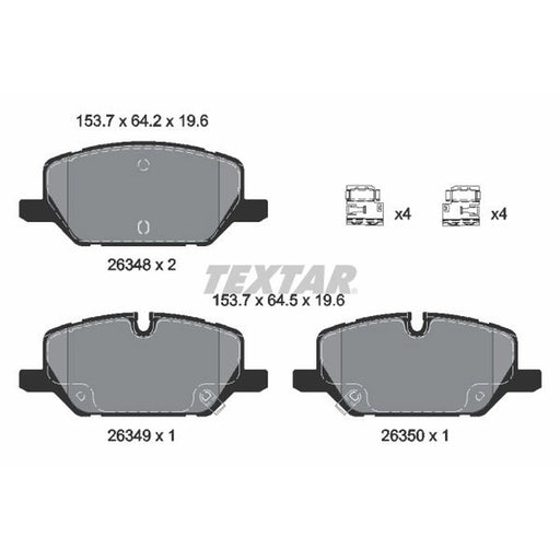 Textar Front Brake Pad Set 2634802