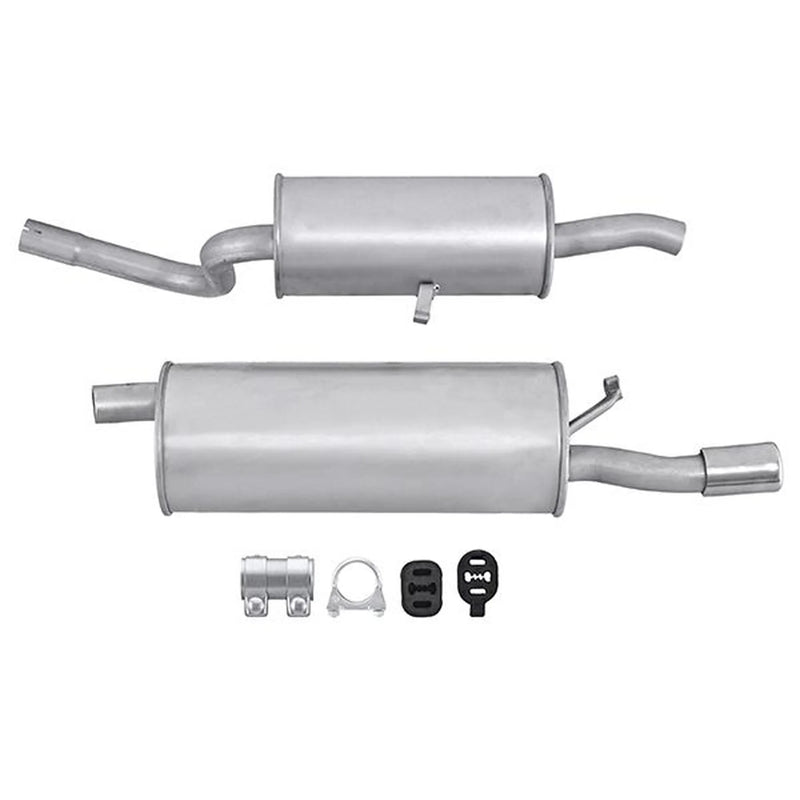 Hella End Silencer Rear fits Fiat Uno 1983-2006 1.1 1.3 1.4 1.5