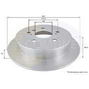 Comline Front & Rear Brake Discs & Pads fits Toyota Avensis Verso 2001-2009