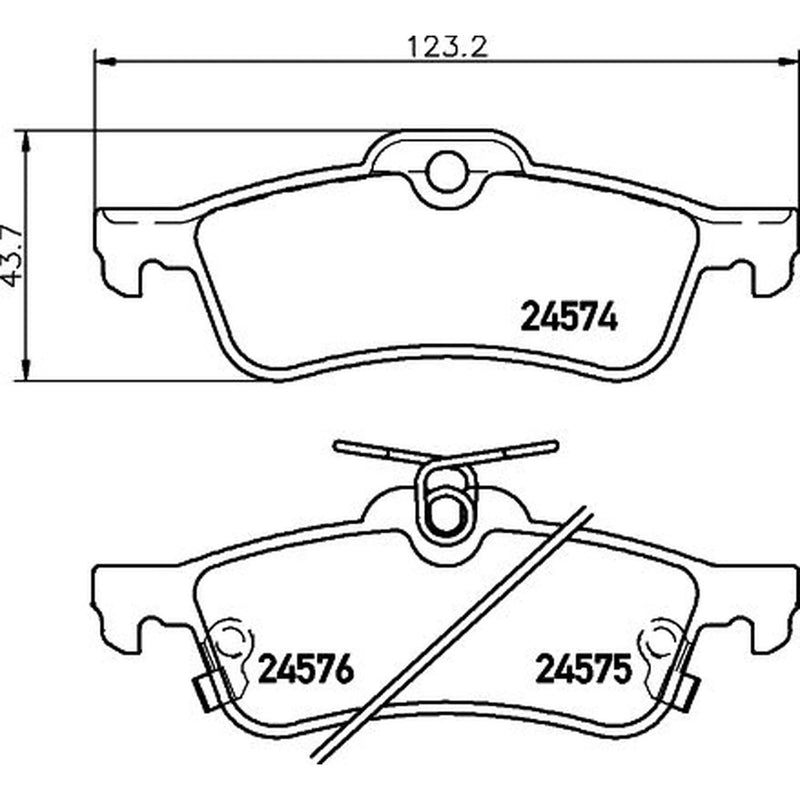 Mintex Rear Brake Pad Set fits Daihatsu Charade VIII 2011 on 1.33