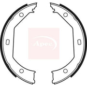 Apec Parking Brake Shoe Set fits Alpina D3 2005-2008 2.0
