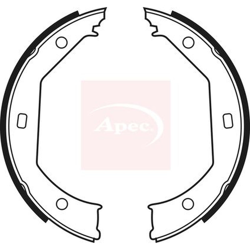 Apec Parking Brake Shoe Set fits Alpina D3 2005-2008 2.0