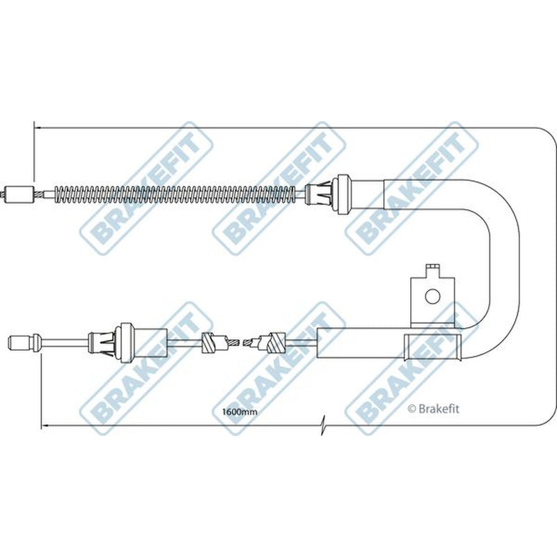 Apec Handbrake Cable Right Rear fits Nissan Micra C+C III 2005-2010 1.4 1.6