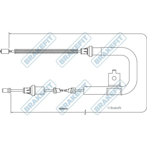 Apec Handbrake Cable Right Rear fits Nissan Micra C+C III 2005-2010 1.4 1.6