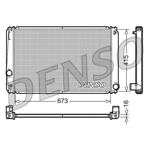 Denso Engine Radiator fits Toyota Rav 4 III 2005-2013 2.0 2.4