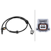 Hella ABS Wheel Speed Sensor Front fits Nissan Qashqai II 2013-2014 1.2 1.6 2.0