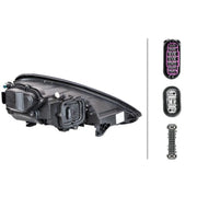 Hella Headlight Headlamp LED Left fits Porsche Panamera 2009-2016 3.0 3.6 4.8