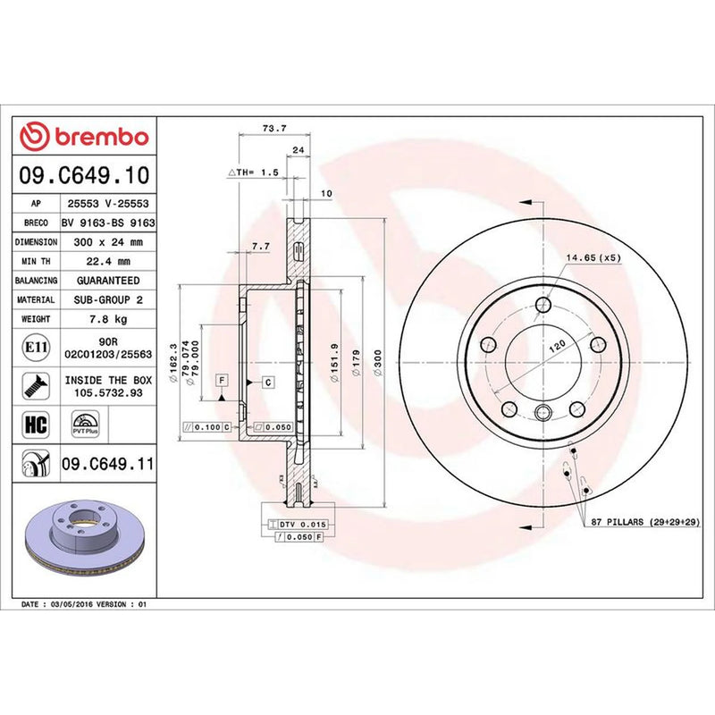 Brembo Front & Rear Brake Discs & Pads fits BMW 3 2004-2013