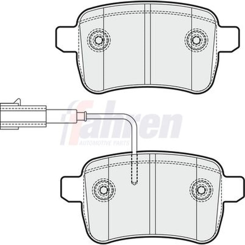 Fahren Front & Rear Pads fits Alfa Romeo Giulietta 2010-2020 1.4 1.6