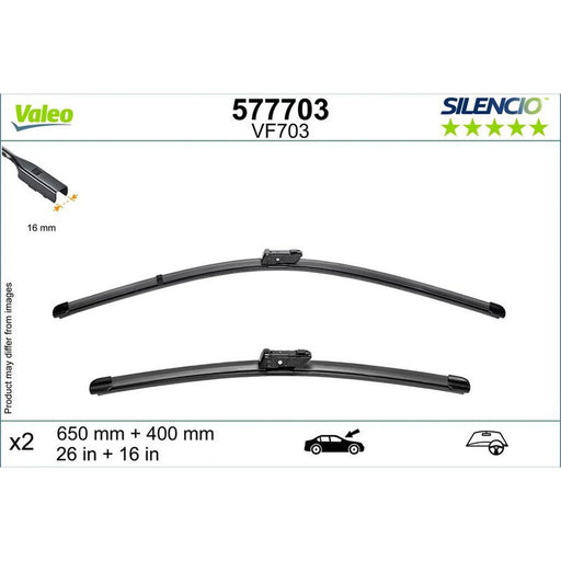 Valeo Aerotwin Front Wiper Blade Set 650mm + 400mm — 577703