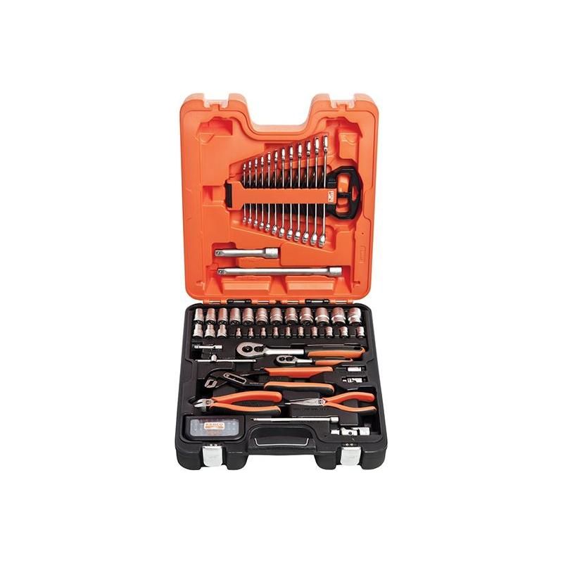 Bahco S81MIX 1/4 & 1/2in Drive Socket Spanner & Pliers Set, 81 Piece Bahco - Town Tools