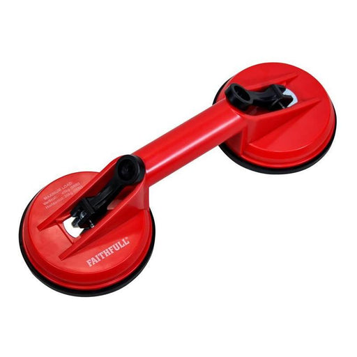 Faithfull Double Pad Suction Lifter 120mm Pads Faithfull - NN4 Online