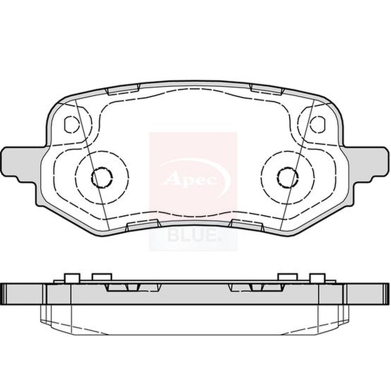 Apec Front & Rear Pads fits Ford Puma 2020 on 1.5