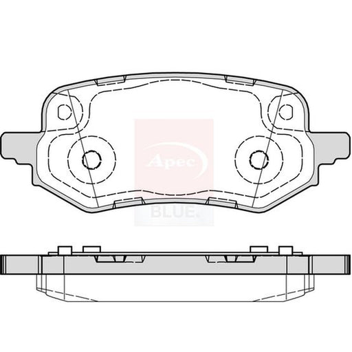 Apec Front & Rear Pads fits Ford Puma 2020 on 1.5