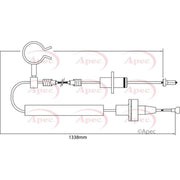 Apec Clutch Control Cable Pull CAB5002