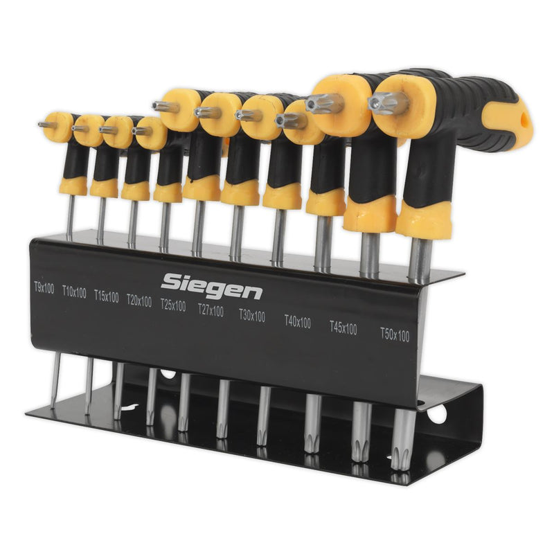 Sealey TRX-Star* Key Set 10pc T-Handle S01151 Siegen by Sealey - Dynamic Drive