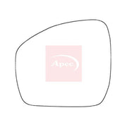 Apec Exterior Wing Mirror Glass Left fits Land Rover Discovery IV 2009-2018 3.0