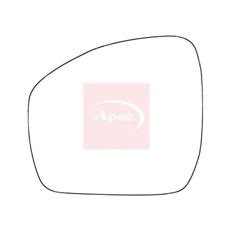 Apec Exterior Wing Mirror Glass Left fits Land Rover Discovery IV 2009-2018 3.0
