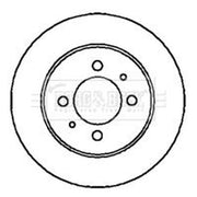 Borg & Beck 2 x Solid Rear Brake Discs BBD4200-x2