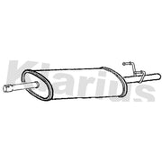 Klarius Box With Centre Pipe Centre fits VW Lt 1996-2006 2.5 2.8
