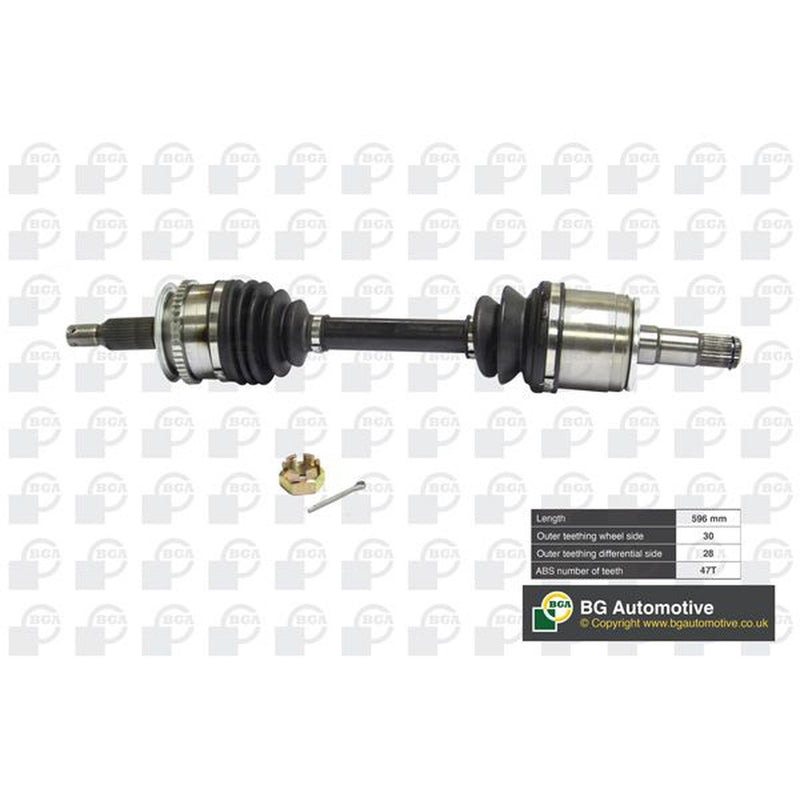 BGA CV Drive Shaft Driveshaft Front Left fits Mitsubishi Triton 2005-2015 2.5