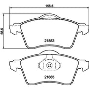 Mintex Front Brake Pad Set fits VW California T4 Camper 1994-2002 1.9 2.4 2.5