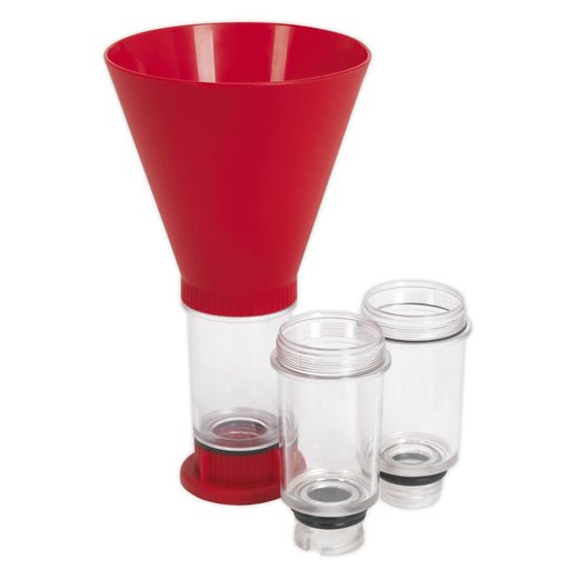 Sealey Engine Oil Funnel 4pc BMW Fiat Ford Mazda Mercedes Toyota/Lexus VAG Sealey - Dynamic Drive