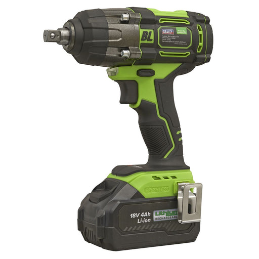 Sealey 1/2"Sq Drive Hi-Vis Cordless Brushless Impact Wrench 18V 4Ah CP650LIHV Sealey - Dynamic Drive