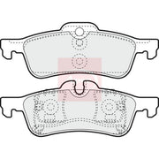Apec Rear Brake Pad Set fits Mini Mini 2001-2010