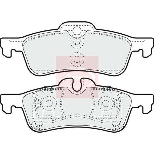Apec Rear Brake Pad Set PAD1328