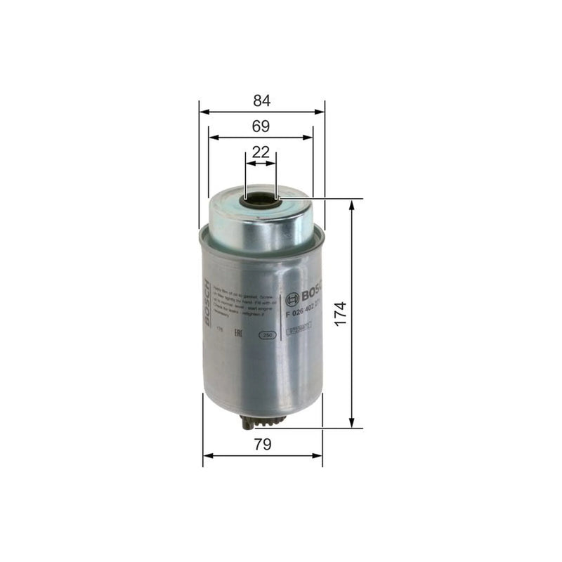 Bosch Fuel Filter Element F 026 402 271
