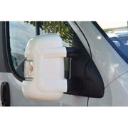 Milenco Van Mirror Protectors White fits Fiat Ducato Peugeot Boxer Citroen Relay Milenco  - Dynamic Drive